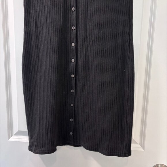 Madewell Button-Front Ribbed Mini Dress - Picture 6 of 9